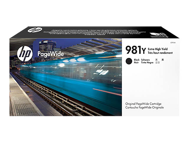 HP Tintenpatrone schwarz HC plus (L0R16A, 981Y)