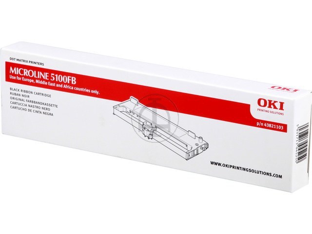 OKI Farbband Nylon schwarz (43821103)