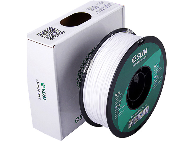 ESUN 3D FILAMENT PETG 1,75mm SOLID WHITE 1kg