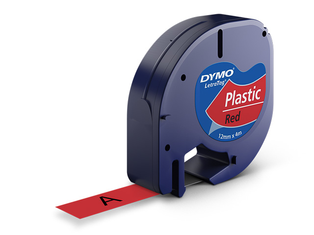 Dymo Schriftbandkassette rot (S0721630, 91203)