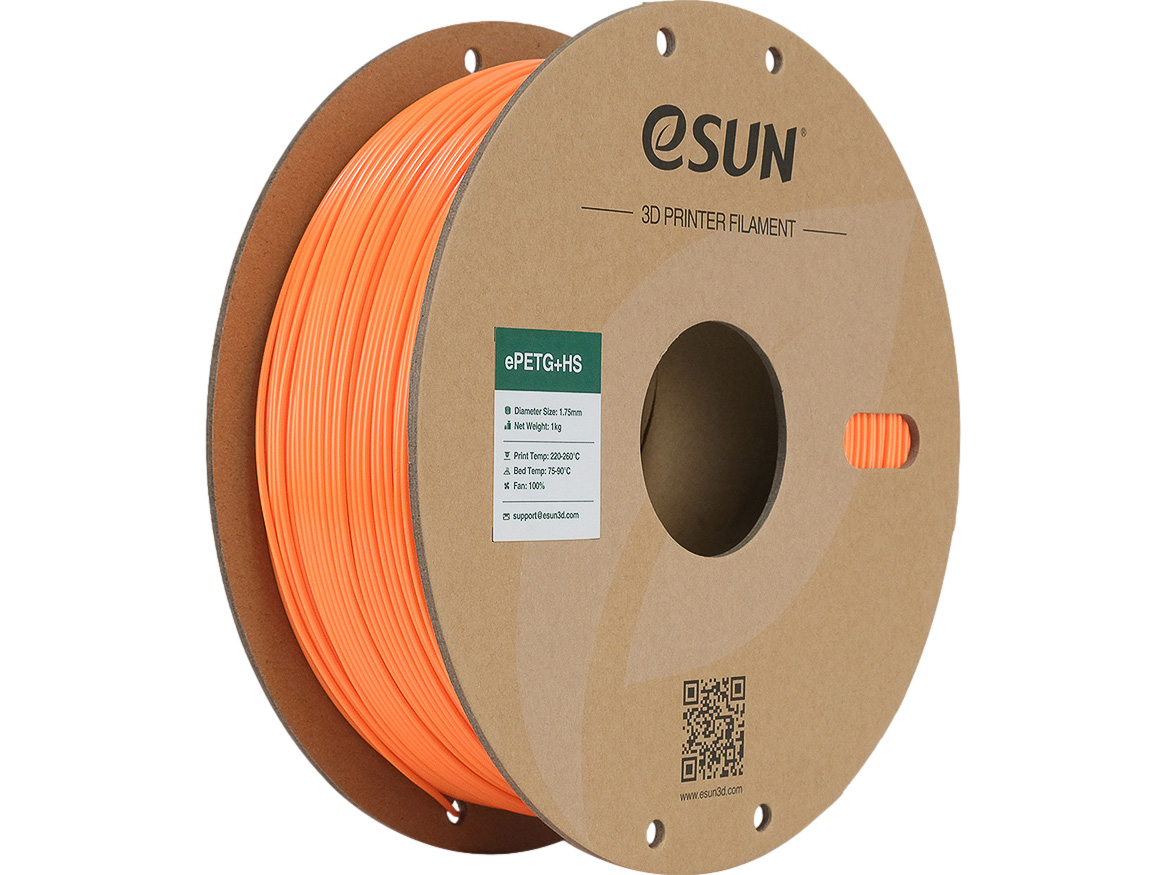 EPETG+HS 1,75mm SOLID ORANGE 1kg ESUN 3D FILAMENT