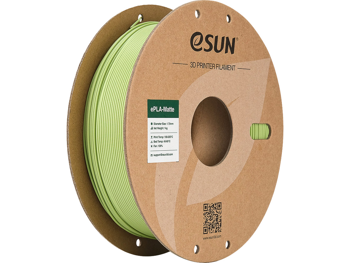 EPLA-MATTE 1,75mm MATCHA GREEN 1kg ESUN 3D FILAMENT
