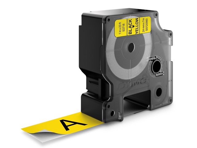 Dymo Schriftbandkassette schwarz/gelb (S0720980, 53718)