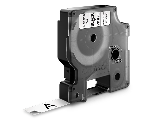 Dymo Schriftbandkassette schwarz/weiß (S0718040, 16957)
