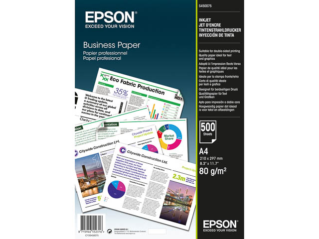 Epson Normalpapier 500 Blatt DIN A4 80 g/m² (C13S450075)