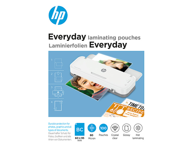 HP EVERYDAY LAMINIERFOLIEN VISITENKARTEN 9157 100Blatt 80mic