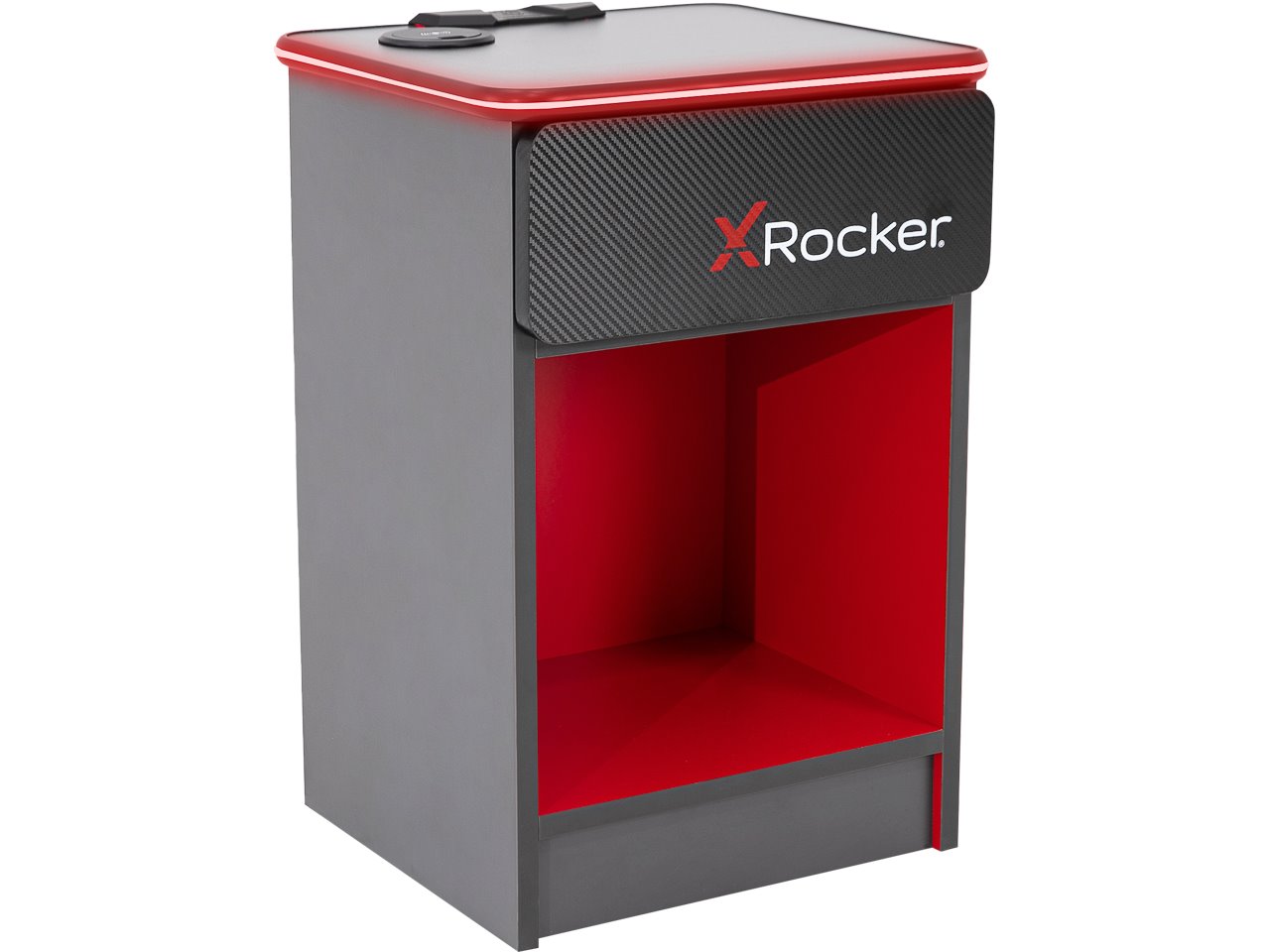 XROCKER ELEKTRA GAMING NACHTTISCH 2022026 MDF grau-rot 60kg