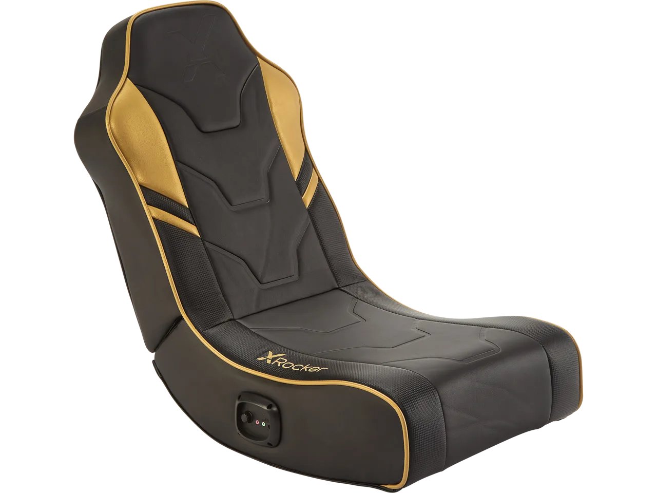 XROCKER SHADOW 2.0 Audio Floor Rocker GAMING BODENSESSEL GOLD 5132201 PU-Leder 80kg