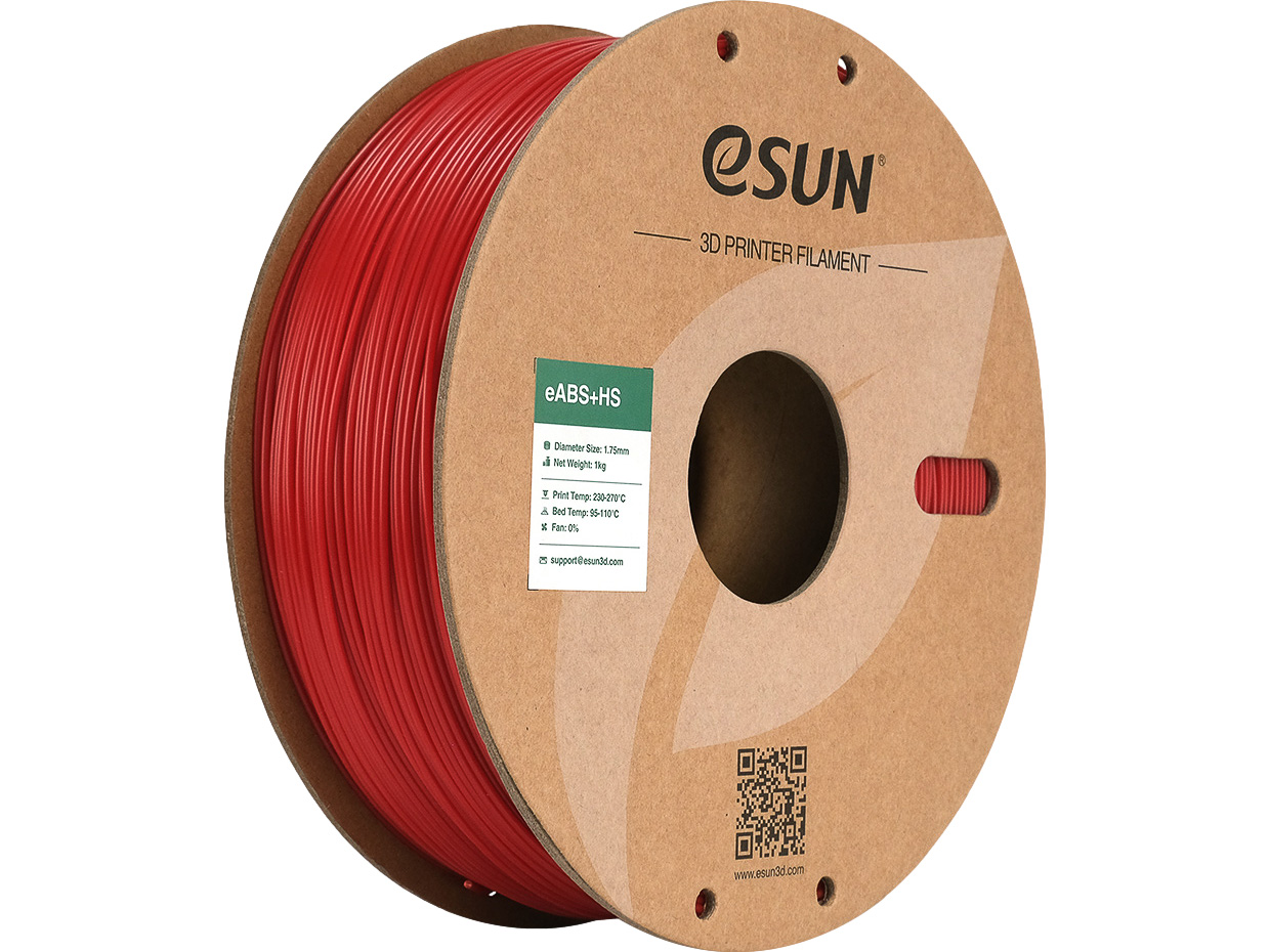 ESUN 3D FILAMENT EABS+HS 1,75mm FIRE ENGINE RED 1kg
