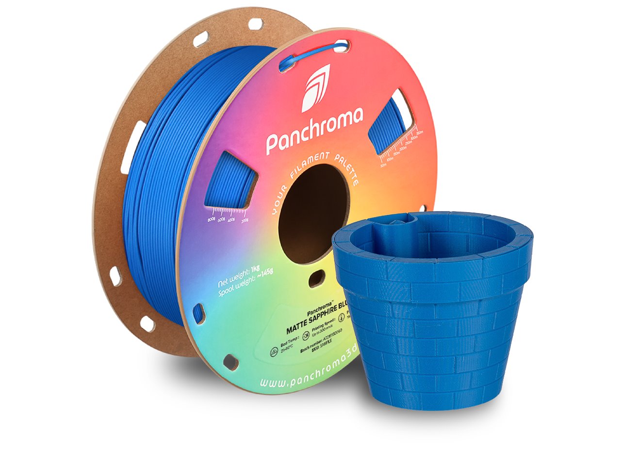 POLYMAKER PANCHROMA 3D FILAMENT PLA MATTE 1,75mm SAPPHIRE BLUE 1kg CA04038