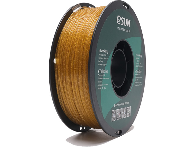 ETWINKLING 1,75mm GOLD 1kg ESUN 3D FILAMENT