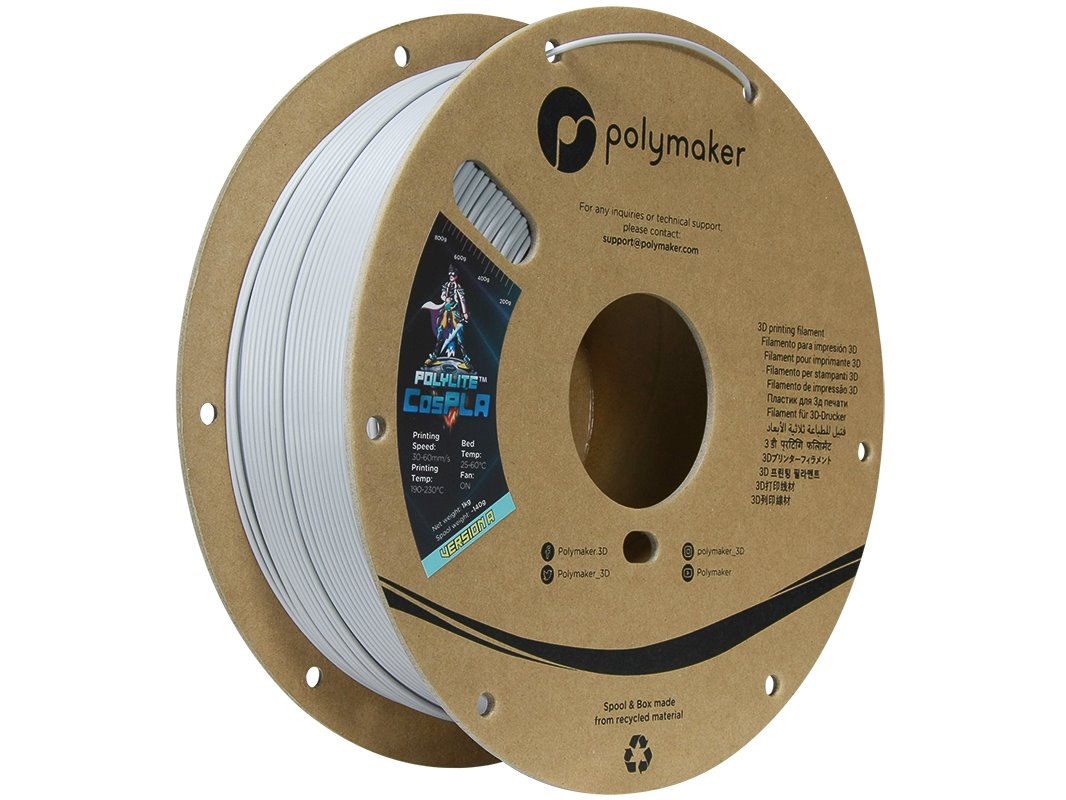 POLYMAKER POLYLITE 3D FILAMENT COS PLA VERSION A - EASILY SANDABLE 1kg PA05006