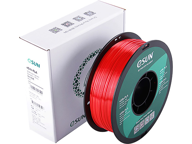 ESILK-PLA 1,75mm RED 1kg ESUN 3D FILAMENT
