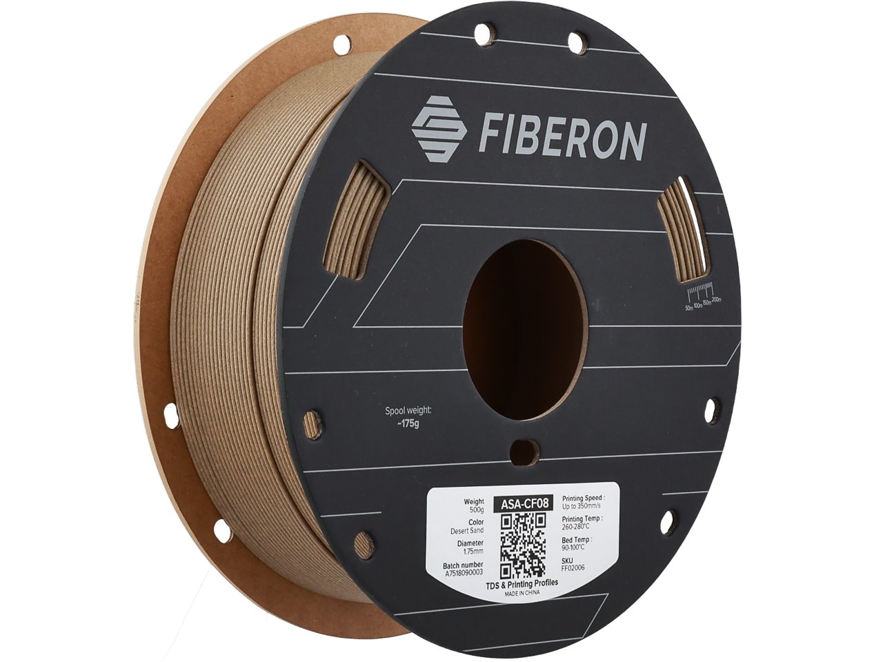 ASA-CF08 1,75mm SAND 0,5kg POLYMAKER FIBRON 3D FILAMENT