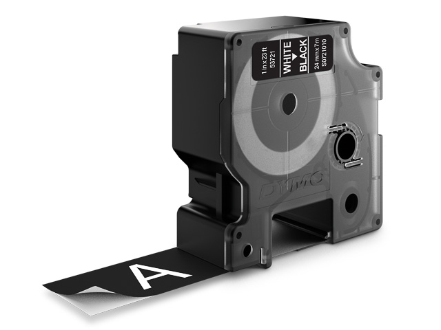 Dymo Schriftbandkassette weiß/schwarz (53721)