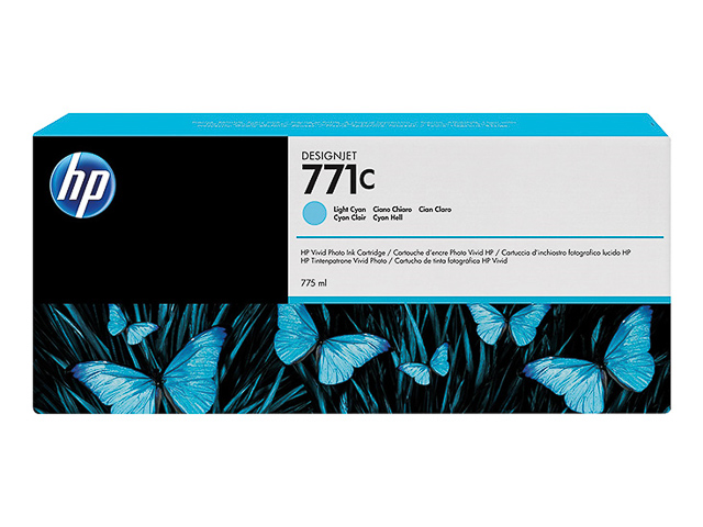 HP Tintenpatrone cyan light (B6Y12A, 771)