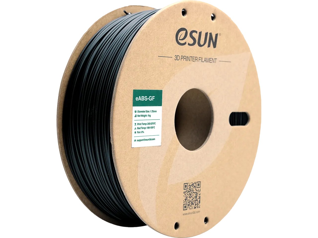 EABS-GF 1,75mm BLACK 1kg ESUN 3D FILAMENT