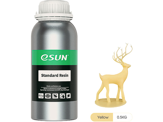 UV/LCD STANDARD YELLOW 1kg ESUN 3D RESIN 405NM