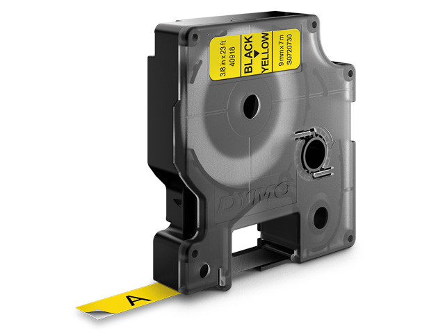 Dymo Schriftbandkassette schwarz/gelb (40918)
