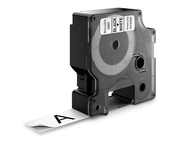 Dymo Schriftbandkassette schwarz/weiß (45803)