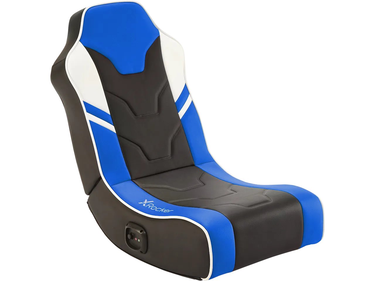 XROCKER SHADOW 2.0 Audio Floor Rocker GAMING BODENSESSEL BLAU 5121801 PU-Leder 80kg
