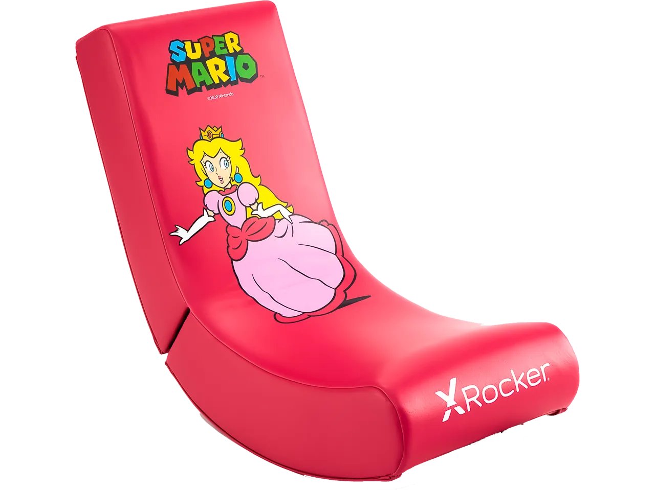 XROCKER Nintendo Super Mario™ Floor Rocker Gaming Bodensessel - Peach - Joy Edition 2020103 PU-Leder 80kg