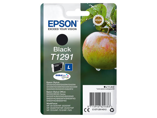 Epson Tintenpatrone schwarz SC (C13T12914012, T1291)