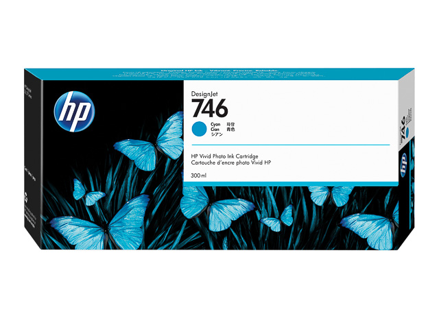 HP Tintenpatrone cyan (P2V80A, 746)