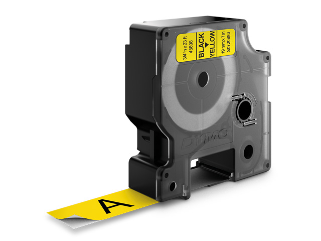 Dymo Schriftbandkassette schwarz/gelb (45808)