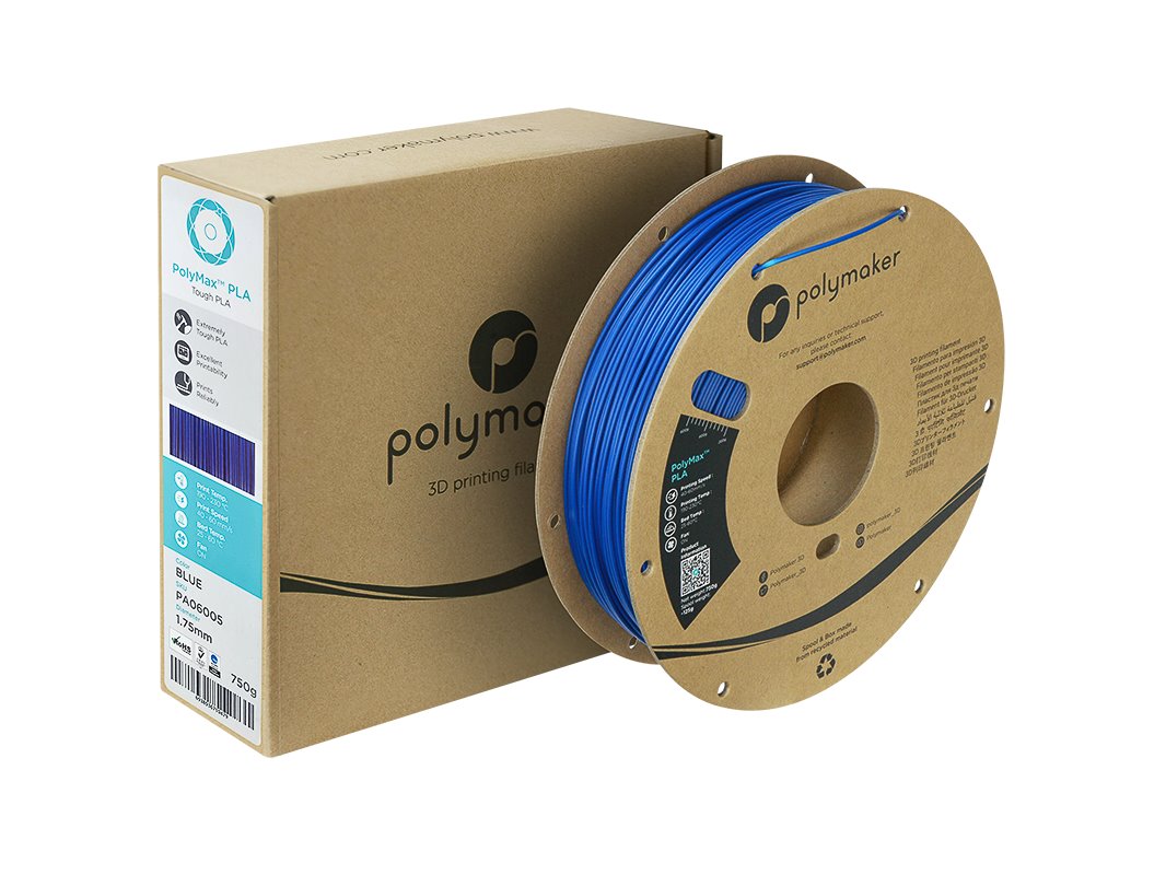 POLYMAKER POLYMAX 3D FILAMENT TOUGH PLA 1,75mm BLUE 0,75kg PA06005