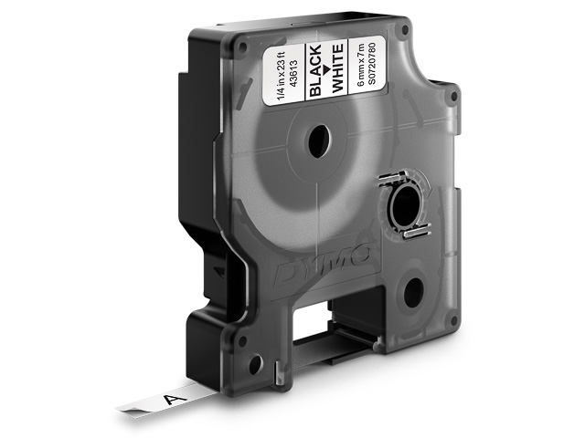 Dymo Schriftbandkassette schwarz/weiß (S0720780, 43613)