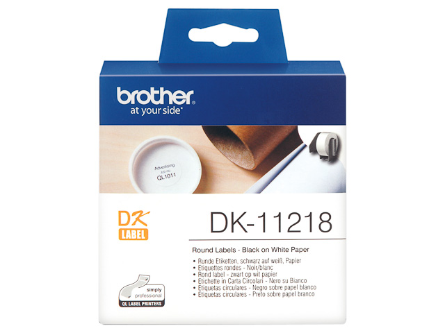 Brother Runde Etiketten weiß (DK-11218)