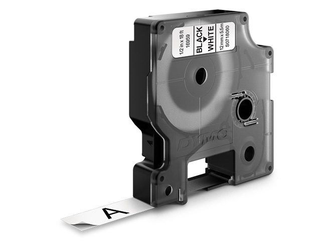 Dymo Schriftbandkassette schwarz/weiß (S0718060, 16959)